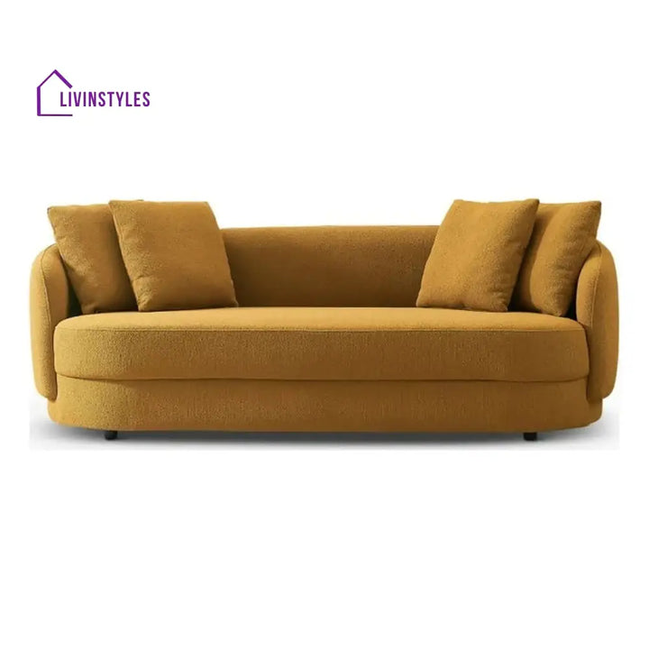 Ksenia 3 Seater Sofa in brown colour