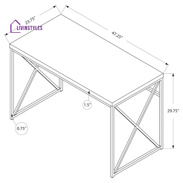 Ksenia Engineered Wood Study Table for Students
