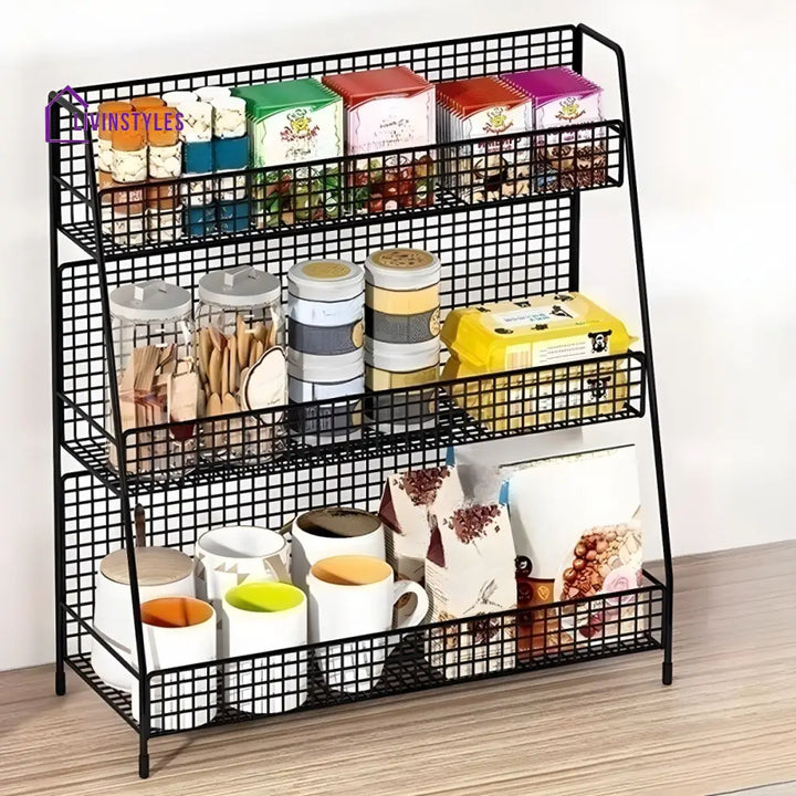 Ksenia Stainless Steel Storage Shelves