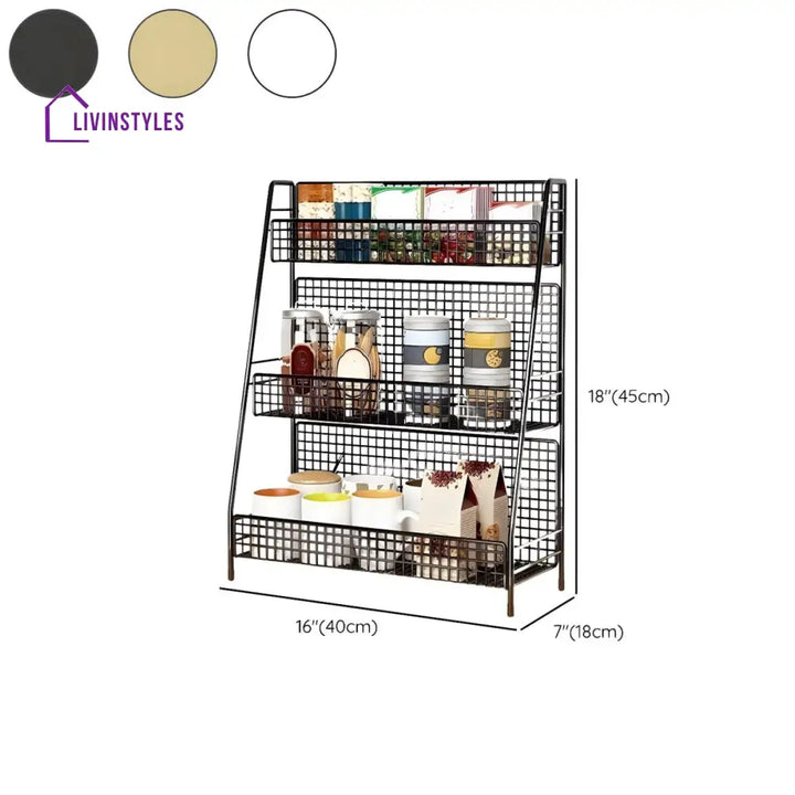 Ksenia Stainless Steel Storage Shelves