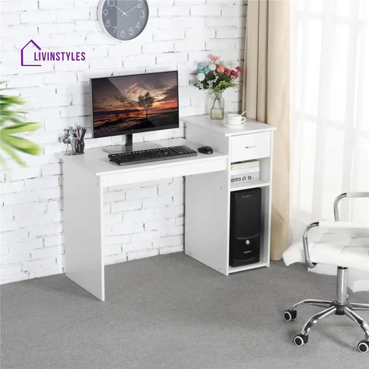 Ksenia White Study Table for Students