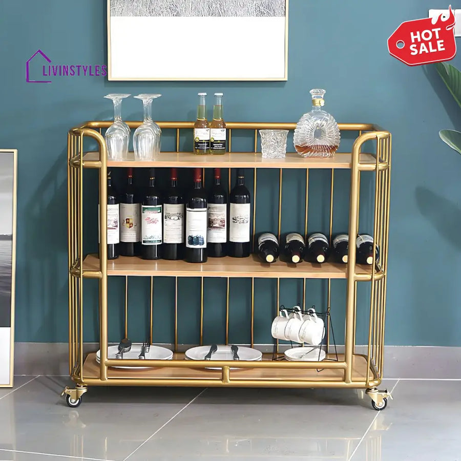 Kunal Stainless Steel Kitchen Trolley
