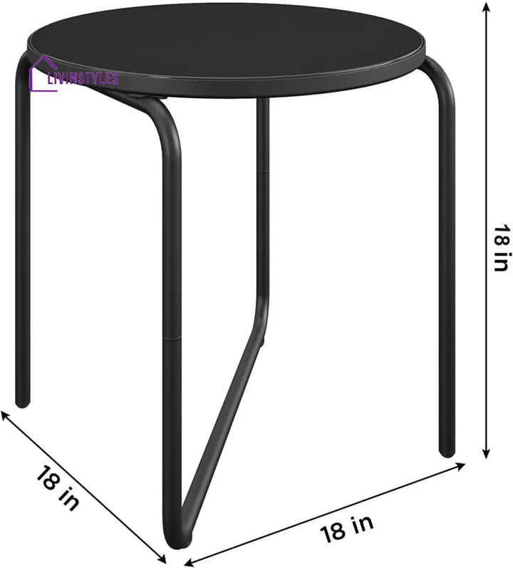 Kushal Outdoor Patio Seating Set 2 Chairs And 1 Table (Dark Grey) Furniture Sets