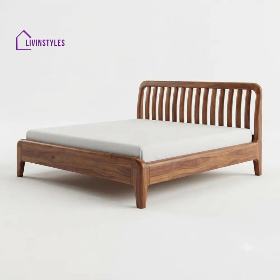 Kutlwano Wooden Double Bed | King Size Bed | Queen Size Bed - Bed Without Storage