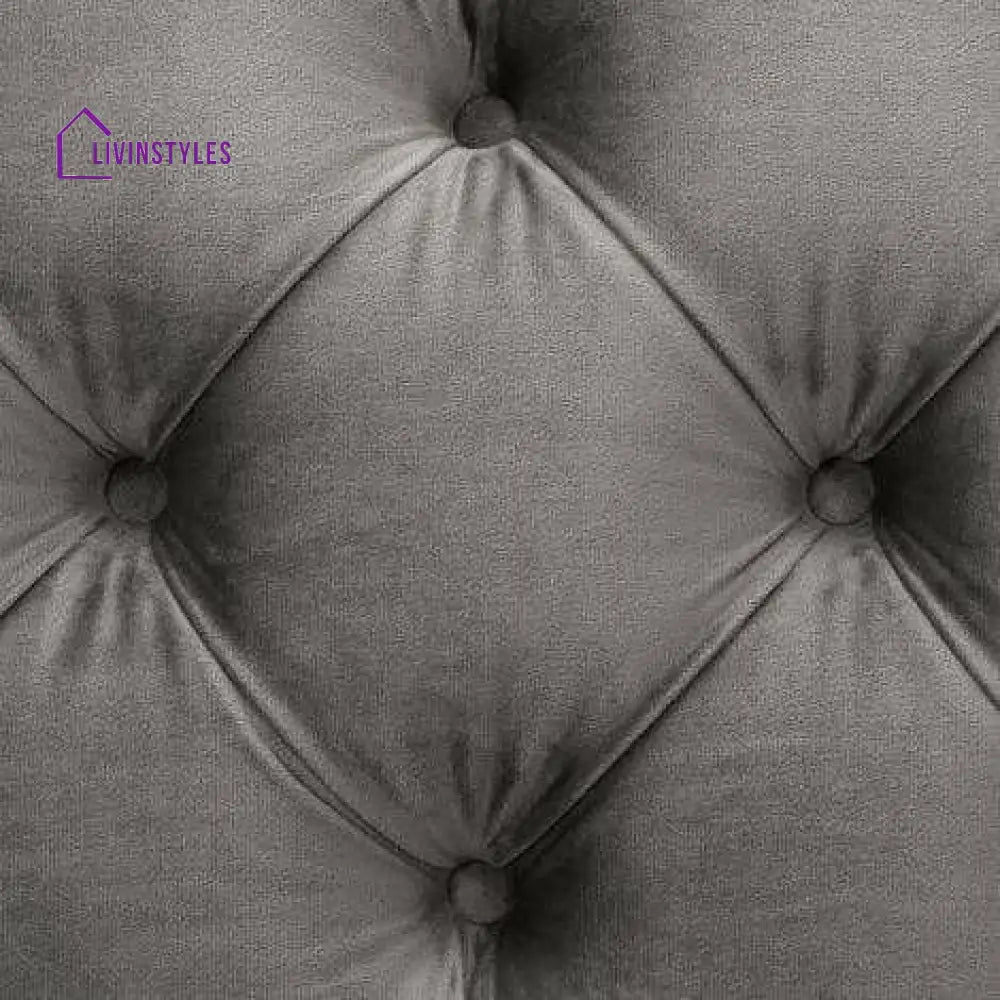 Kuzma Sofa Grey Velvet Living