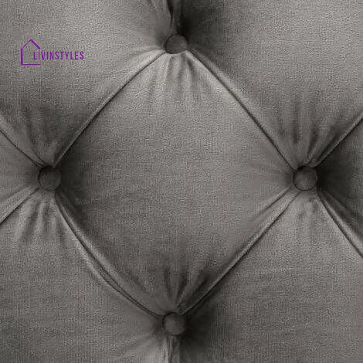 Kuzma Sofa Grey Velvet Living