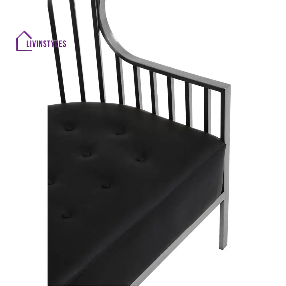 Kuzma Two Seat Dome Cage Silver Stainless Steel Sofa Living
