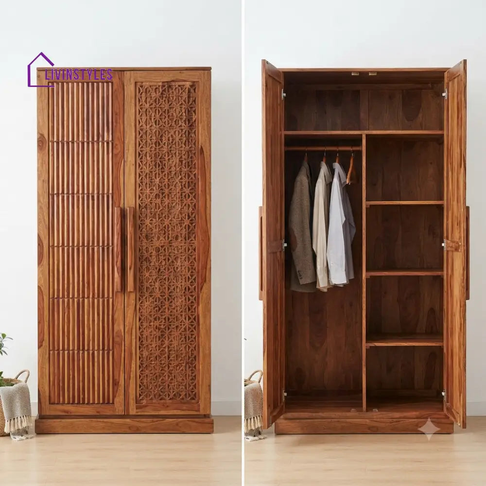 Labanya Wooden Wardrobe for Clothes | Cupboard for Clothes