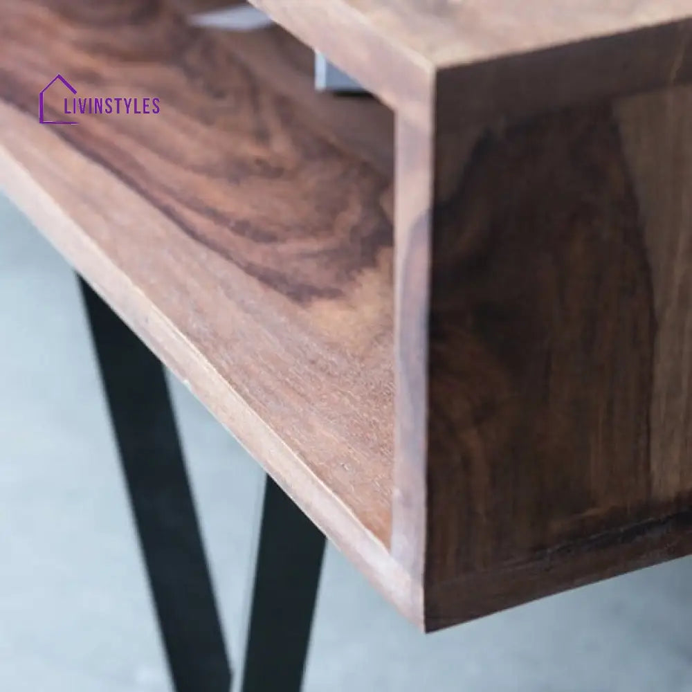 Lagaratha Matric Coffee Table with Iron Legs (Honey Finish)