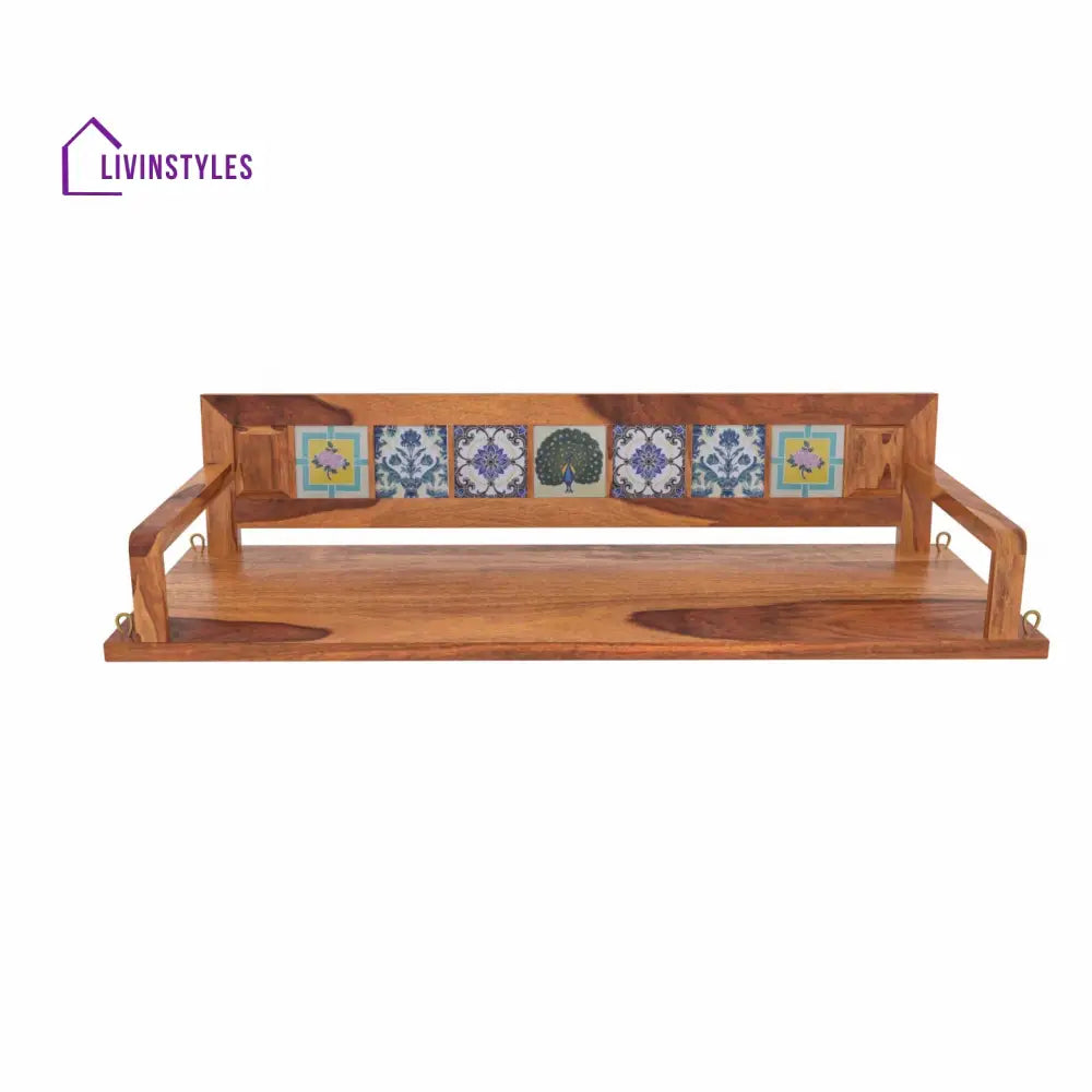 Laisha Melodious Multiple Tile Fitted Handmade Wooden Swing for Home Swing
