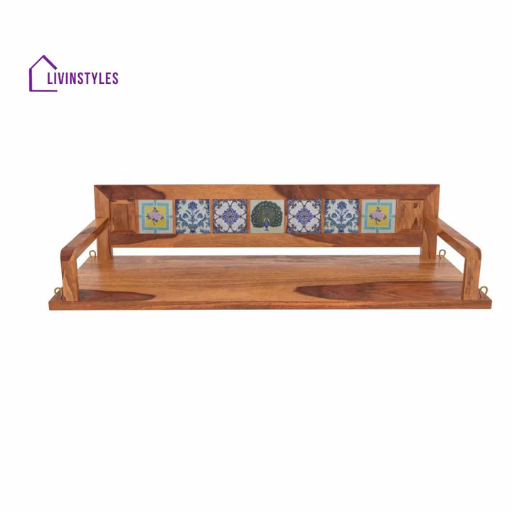 Laisha Melodious Multiple Tile Fitted Handmade Wooden Swing for Home Swing
