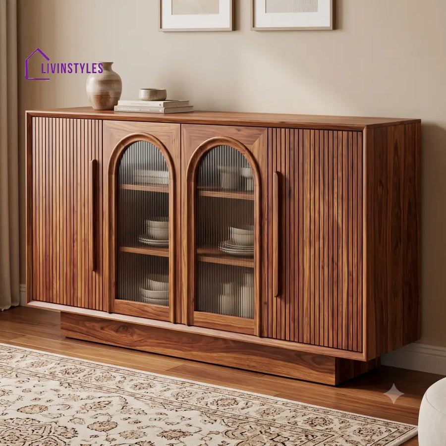 Lalitha Premium Sheesham Wood Sideboard and Cabinet for Living Room