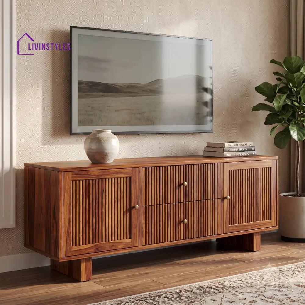 Lalitha Sheesham Wood Tv Unit for Living Room | Tv Cabinet | Tv Console