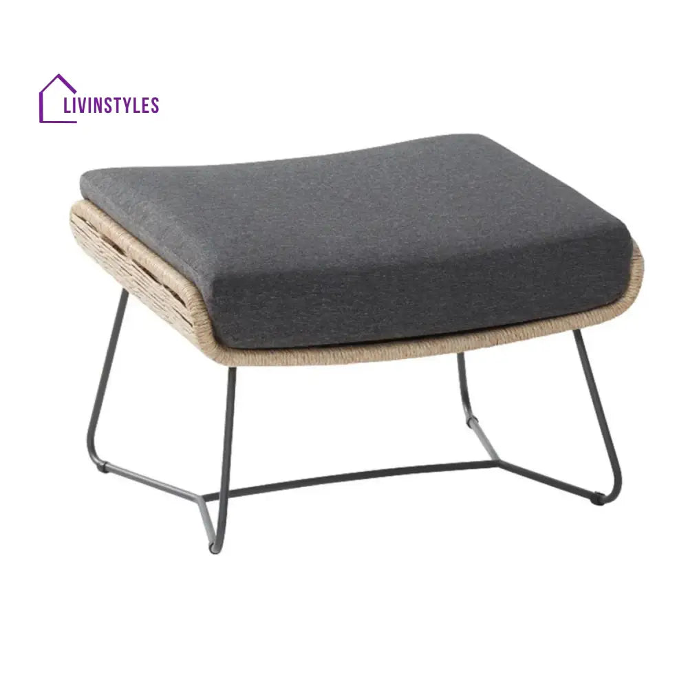 Lamees Outdoor All-Weather Rope Footstool - Footrest