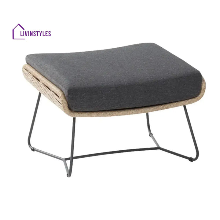 Lamees Outdoor All-Weather Rope Footstool - Footrest