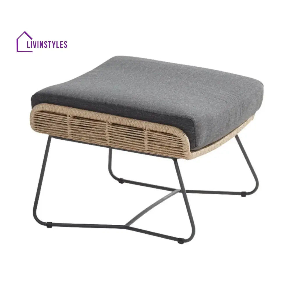 Lamees Outdoor All-Weather Rope Footstool - Footrest