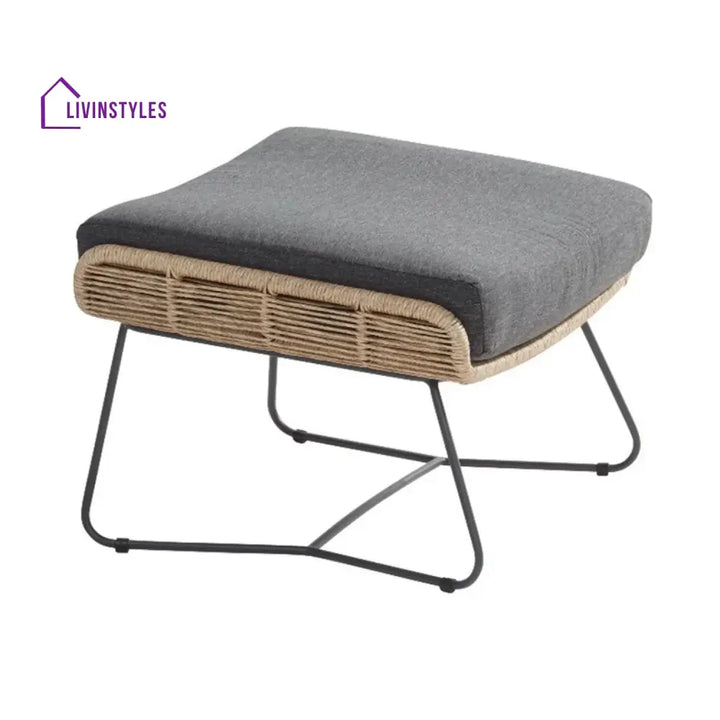 Lamees Outdoor All-Weather Rope Footstool - Footrest