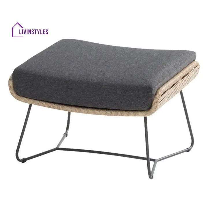 Lamees Outdoor All-Weather Rope Footstool - Footrest