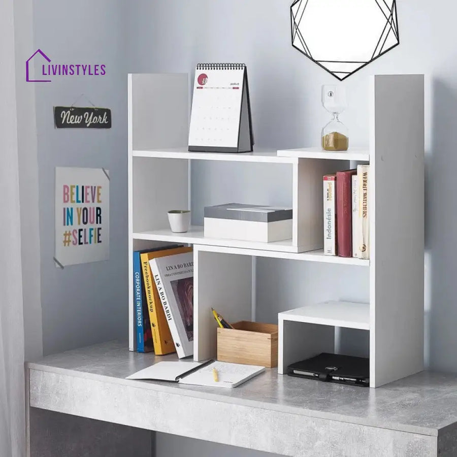 Larisa Engineered Wood Bookshelves | Bookshelf for Living Room | Bedroom | Drawing Room | Study Room