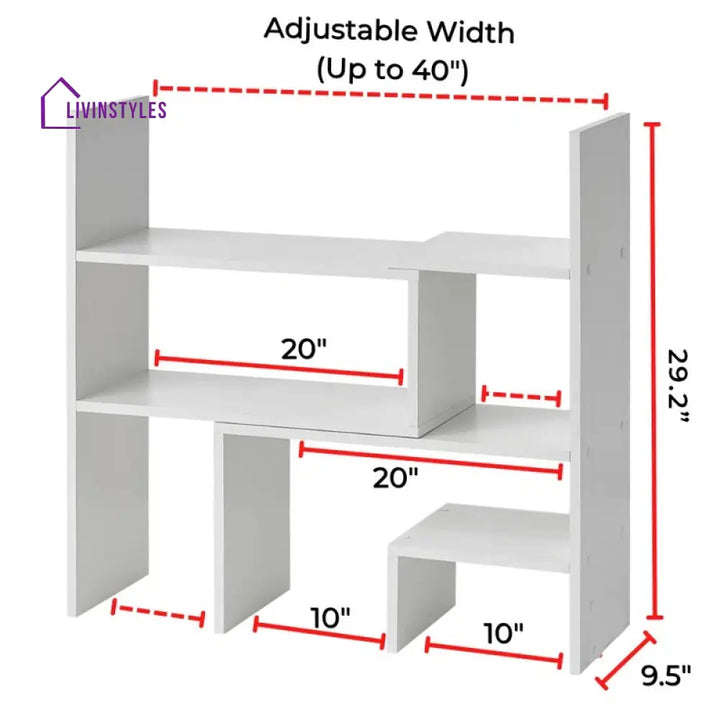Larisa Engineered Wood Bookshelves | Bookshelf for Living Room | Bedroom | Drawing Room | Study Room
