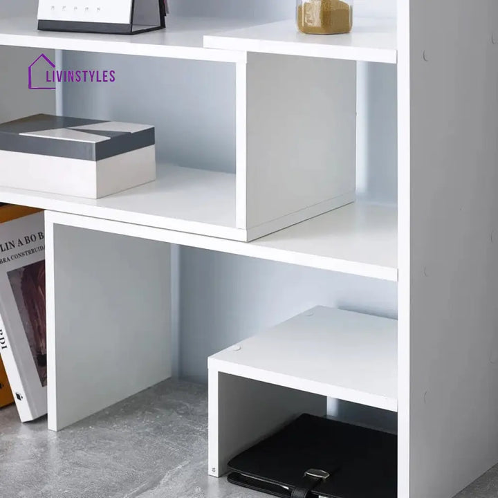 Larisa Engineered Wood Bookshelves | Bookshelf for Living Room | Bedroom | Drawing Room | Study Room