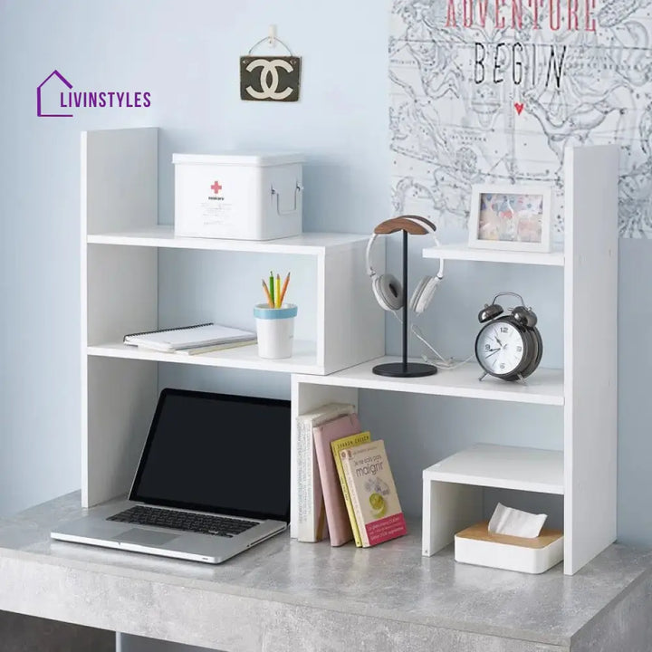 Larisa Engineered Wood Bookshelves | Bookshelf for Living Room | Bedroom | Drawing Room | Study Room