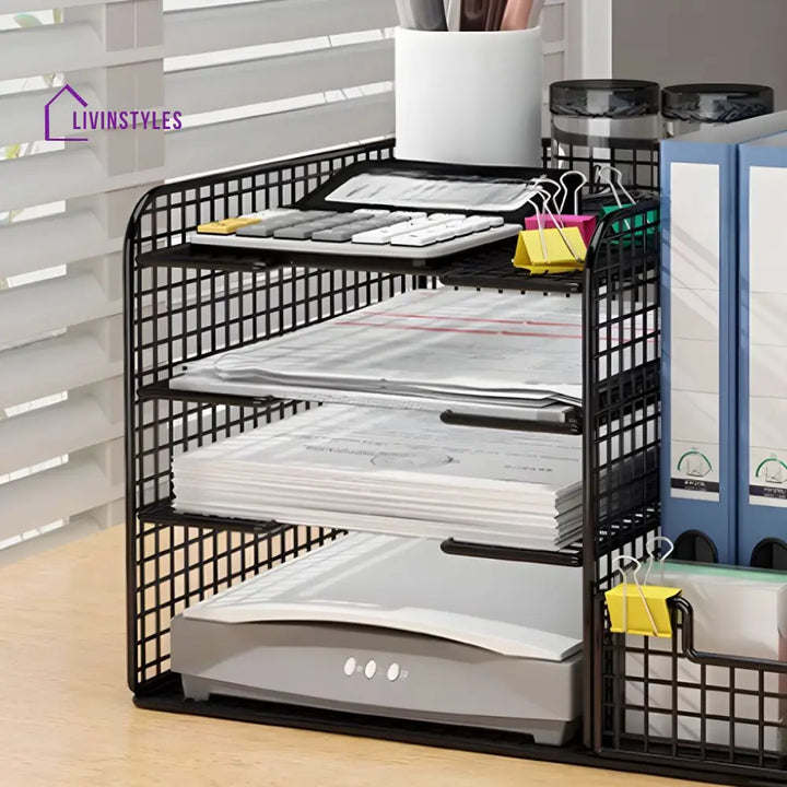 Larisa Stainless Steel Frame Storage Shelves