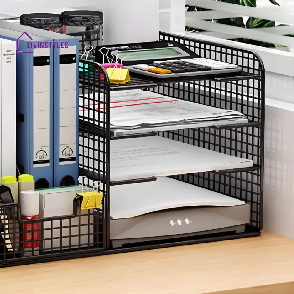 Larisa Stainless Steel Frame Storage Shelves