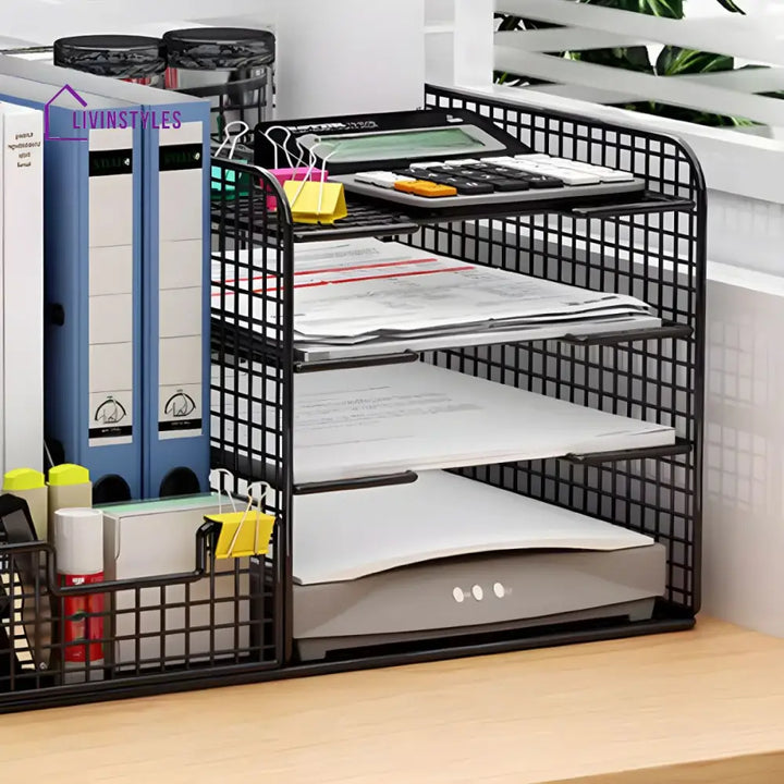Larisa Stainless Steel Frame Storage Shelves