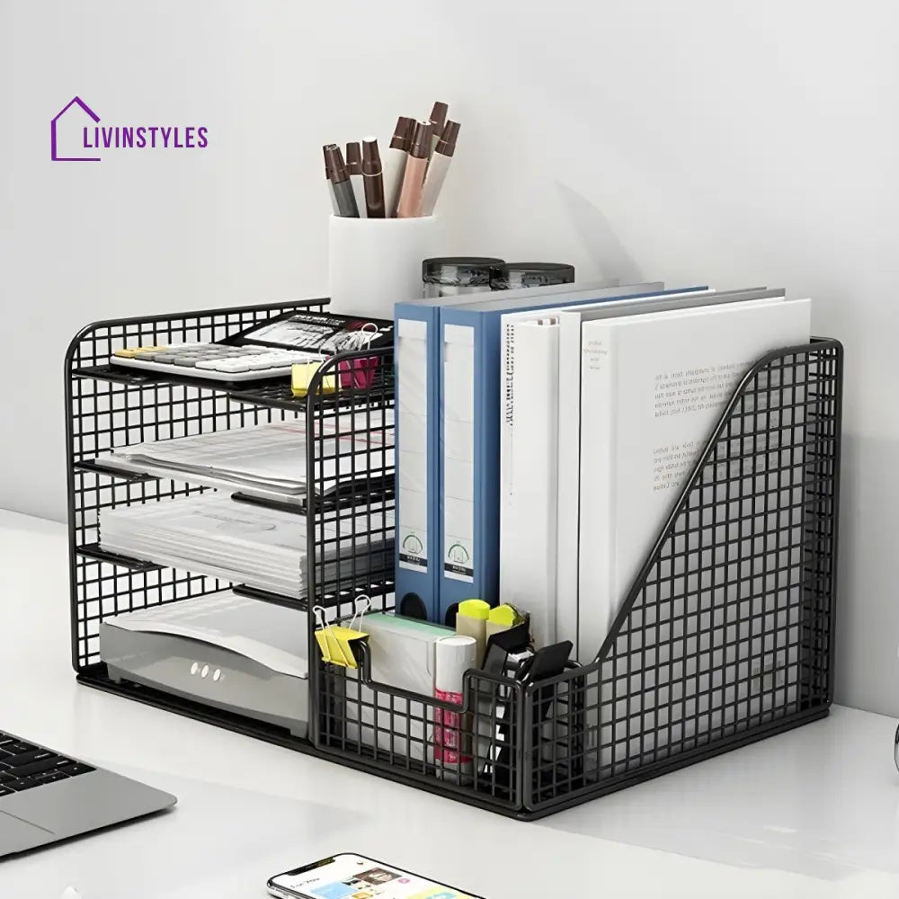 Larisa Stainless Steel Frame Storage Shelves