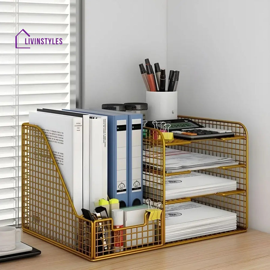 Larisa Stainless Steel Frame Storage Shelves