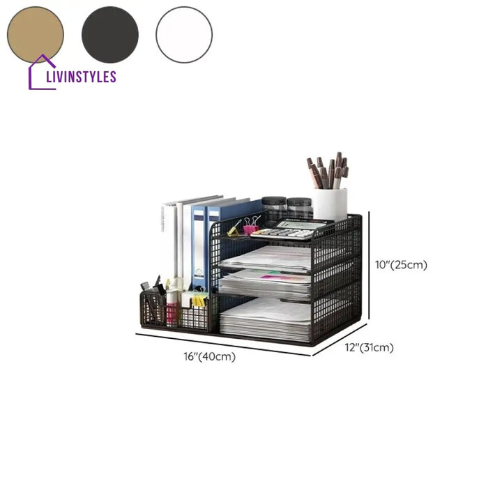 Larisa Stainless Steel Frame Storage Shelves