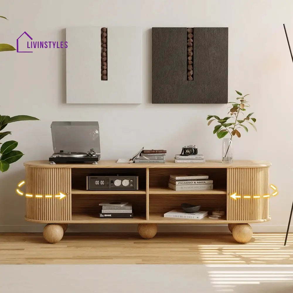 Lauren Solid Wood Tv Unit | Console for Living room