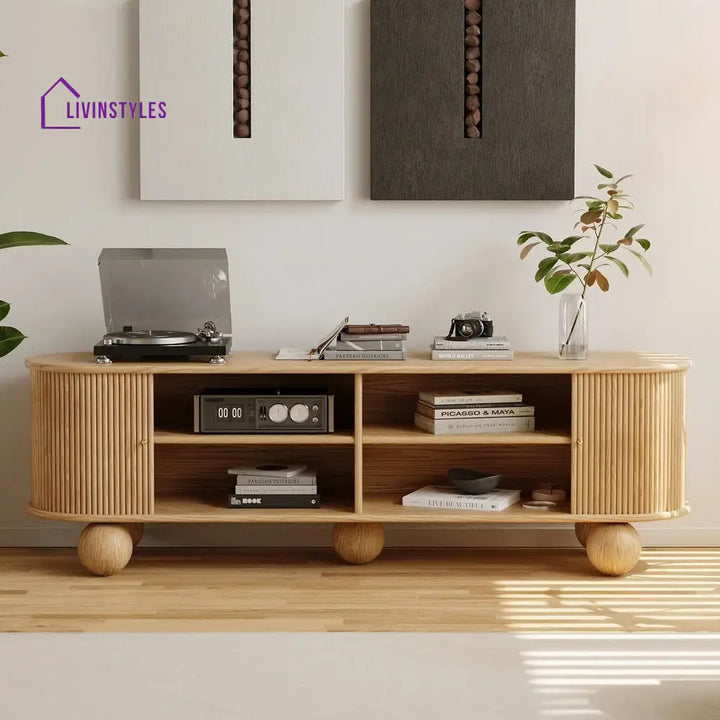 Lauren Solid Wood Tv Unit | Console for Living room