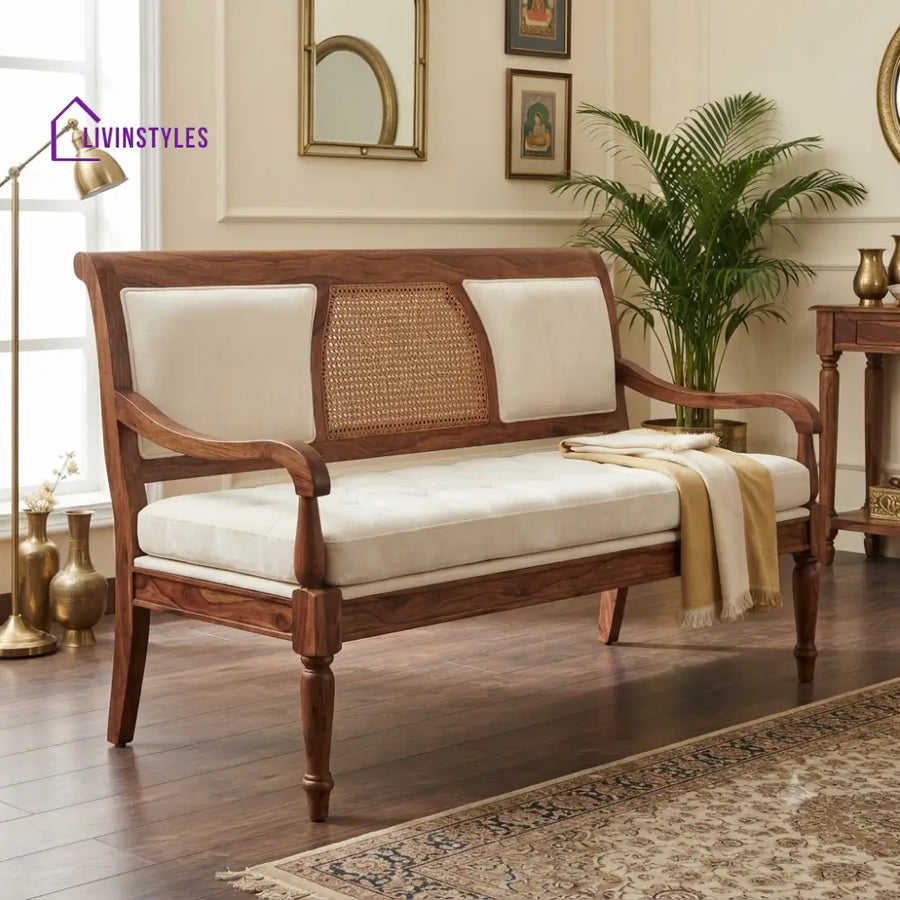 Laurent Wooden Bench for Living Room | Bedroom | Extra Seating