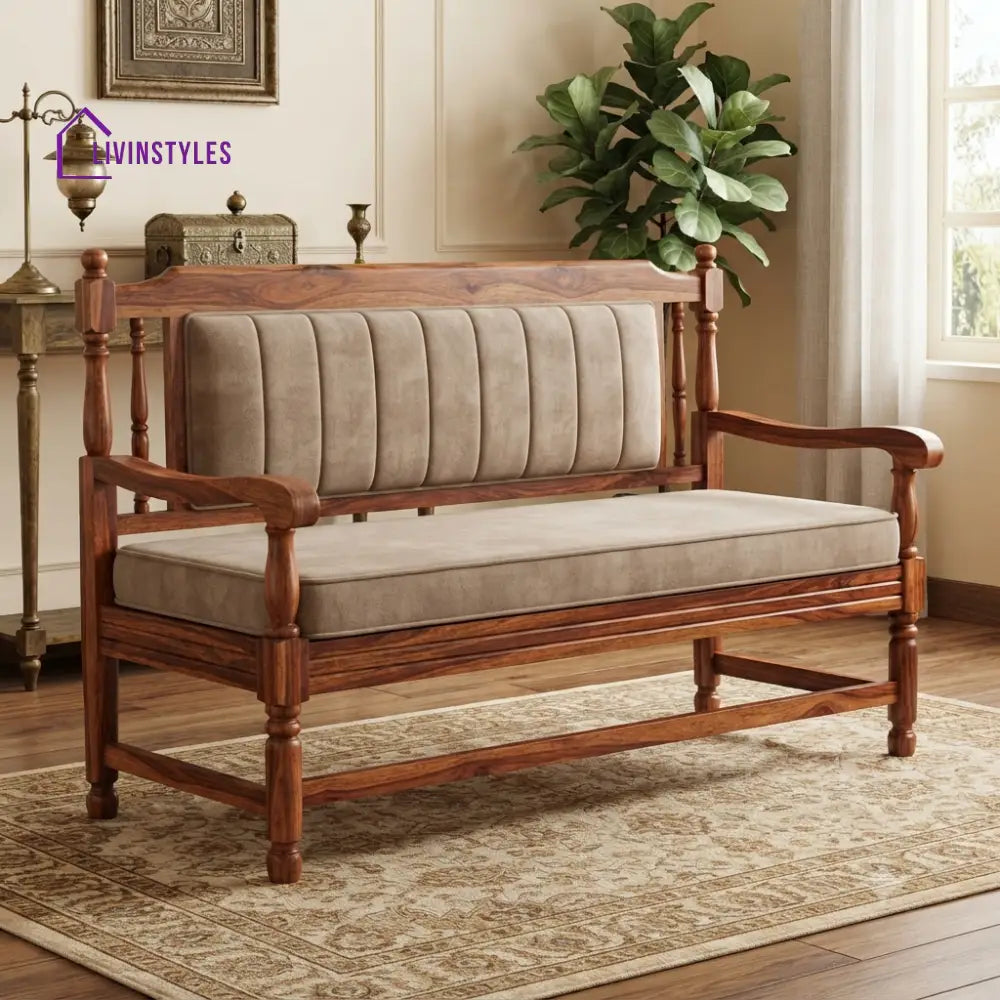 Laurent Wooden Bench for Living Room | Bedroom | Extra Seating
