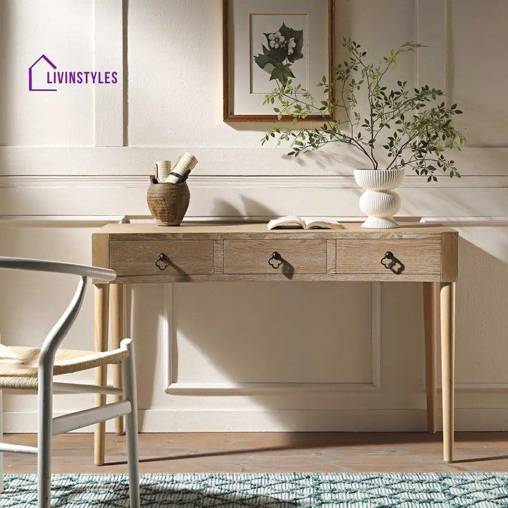 Thalia Concave Dressing Table Natural Dressing Tables