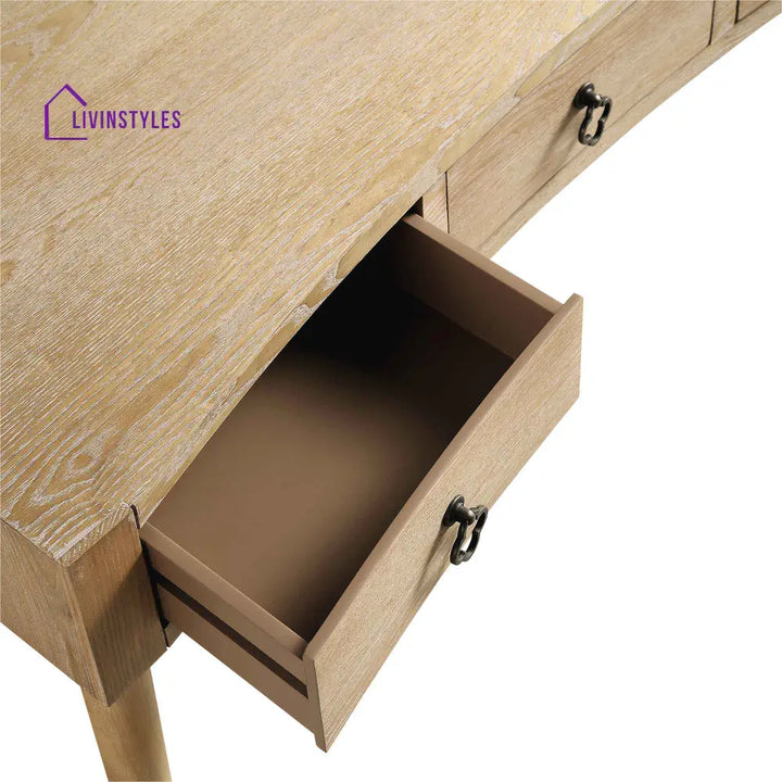 Thalia Concave Dressing Table Natural Dressing Tables
