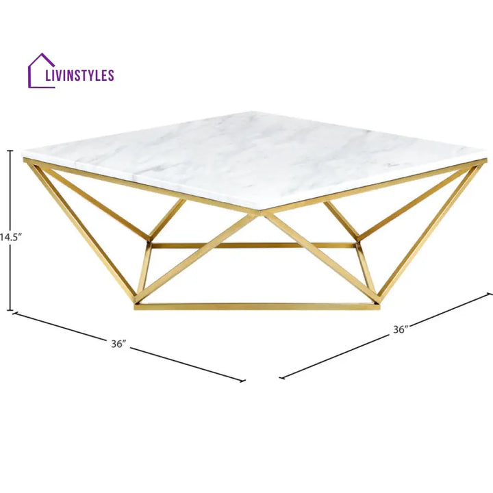 Lavanya Metal Coffee Table For Living Room