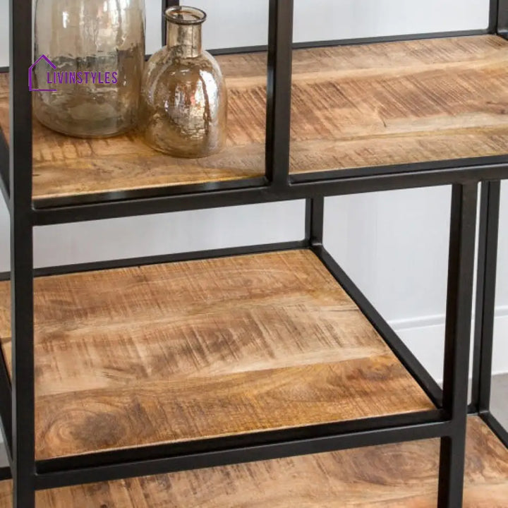 Lavanya Slim Line Metallic Bookshelf (Medium)