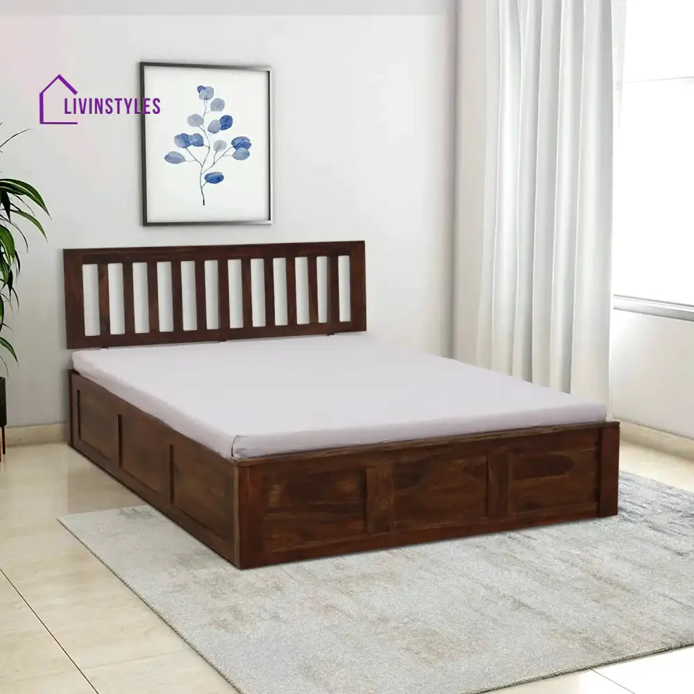 Bhawika Sheesham Wood box Storage Beds Queen / Teak Bedroom Furniture Sets