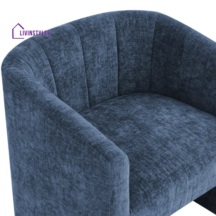 Laveena Solid Wood and Fabric Arm Chair | Living Room Chair | Lounge Chair
