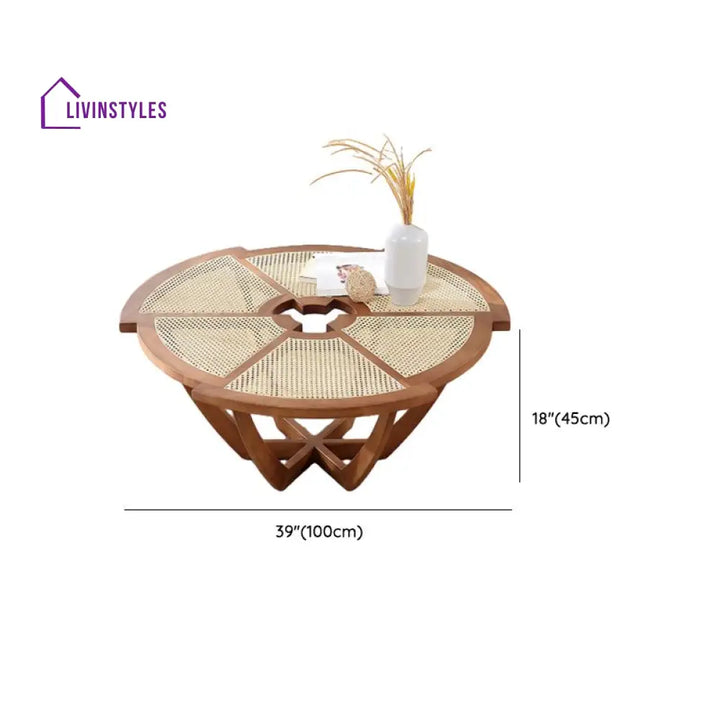 Lavika Solid Wood Coffee Table for Living Room