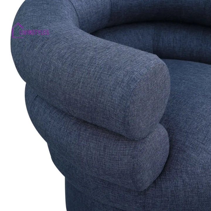 Lavina Solid Wood and Fabric Arm Chair | Living Room Chair | Lounge Chair