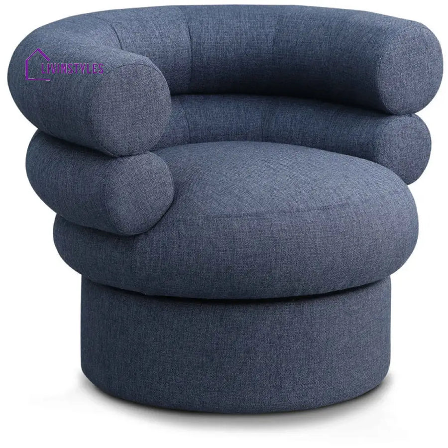 Lavina Solid Wood and Fabric Arm Chair | Living Room Chair | Lounge Chair