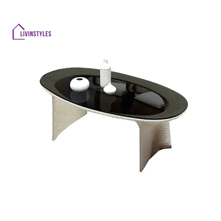 Lavish Outdoor Patio Seating Set 4 Chairs And 1 Table (Tan + White) Dining Sets