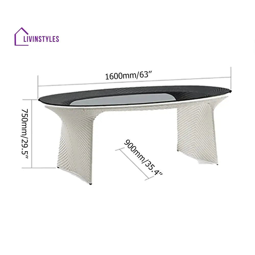 Lavish Outdoor Patio Seating Set 4 Chairs And 1 Table (Tan + White) Dining Sets
