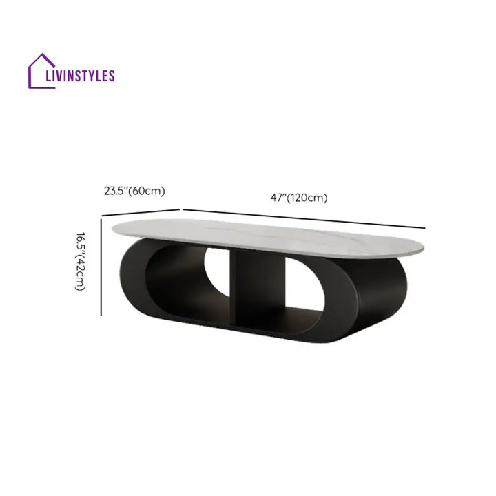 Lavisha Stainless Steel Frame Coffee Table for Living Room