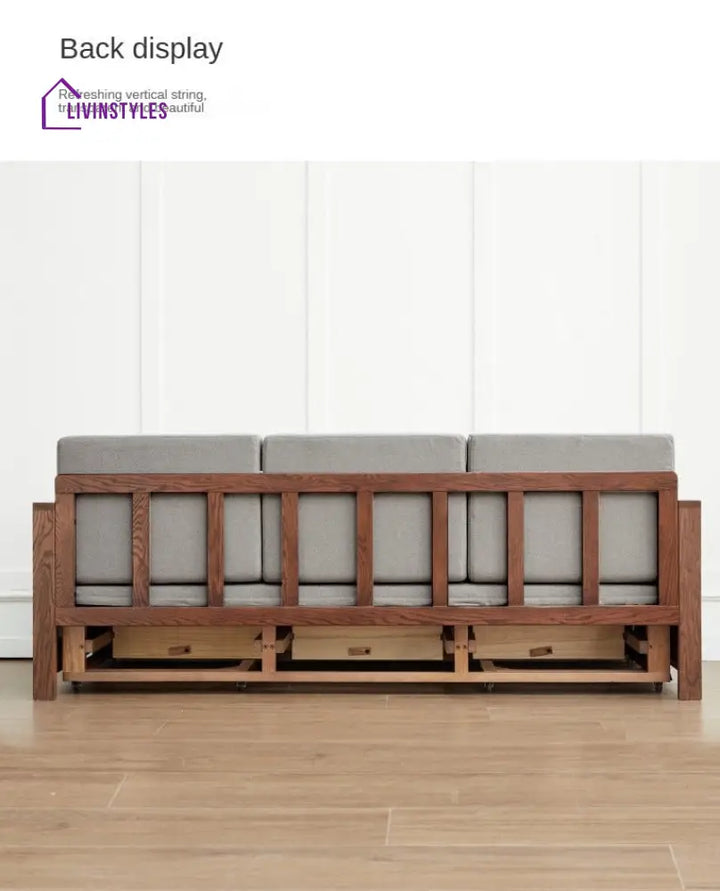 Lavita Solid Wood Sofa Come Bed | Easy Folding Sofa Come Bed