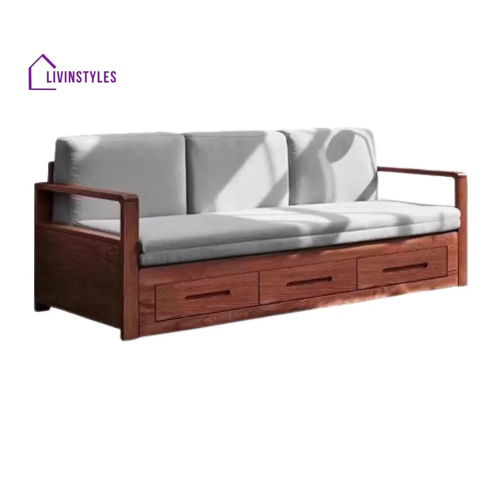 Lavita Solid Wood Sofa Come Bed | Easy Folding Sofa Come Bed